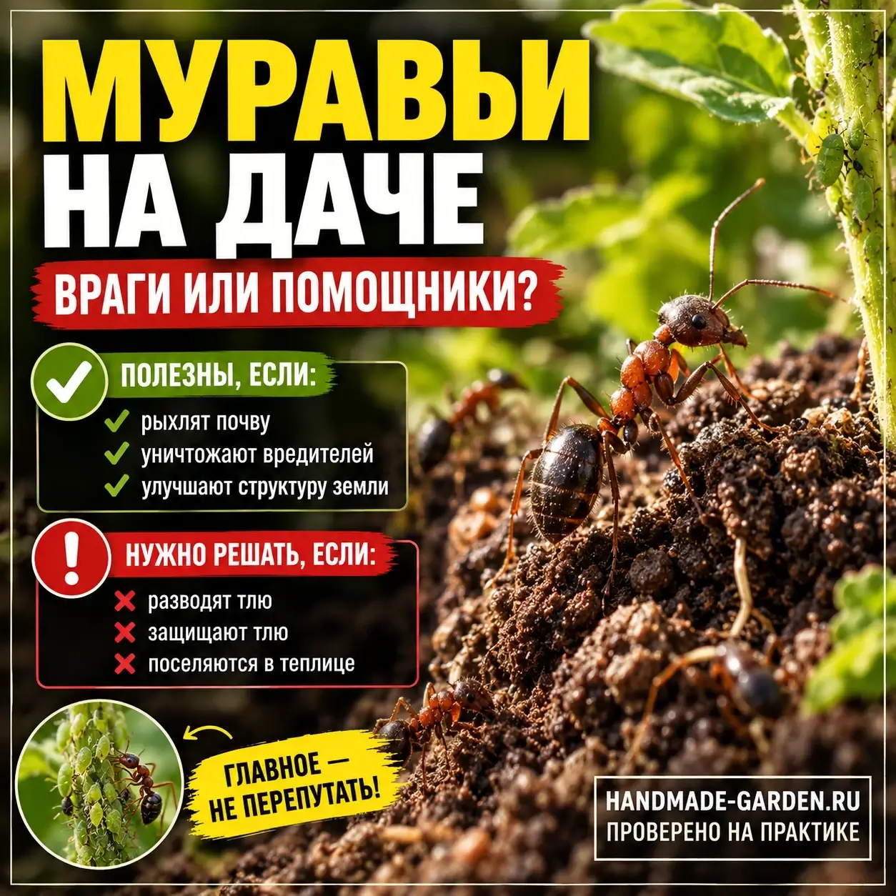 Мульча &mdash; территория, где муравьям точно рады