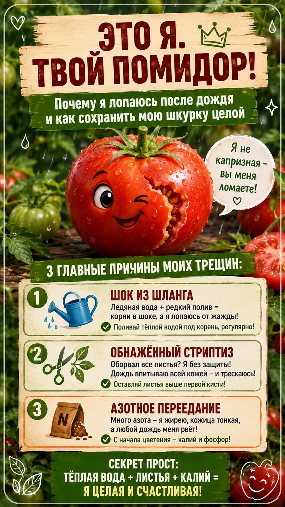 Чек-лист для сохранения помидора