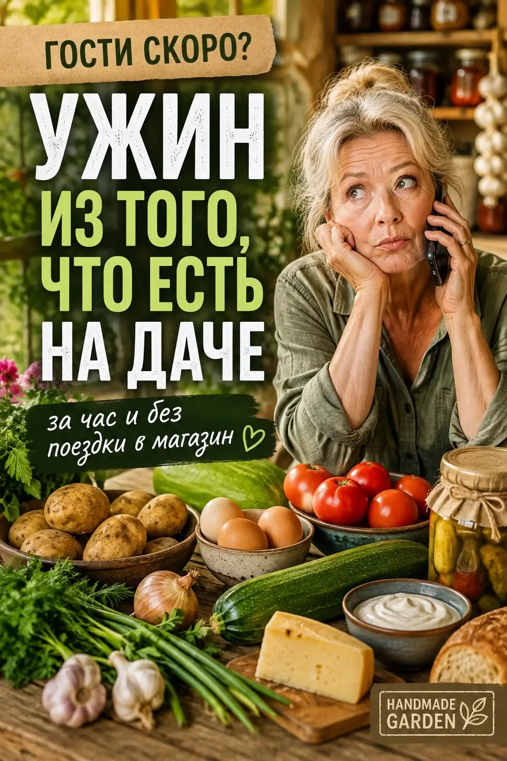 Что приготовить из дачных запасов на ужин
