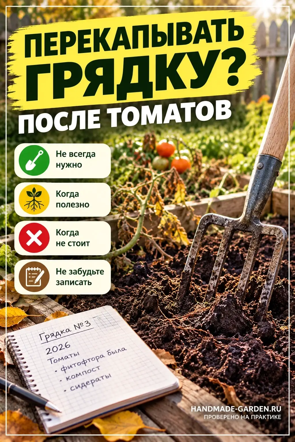 Стоит ли перекапывать грядку после томатов?