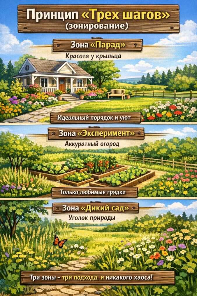 Принцип &laquo;Трех шагов&raquo; (зонирование)