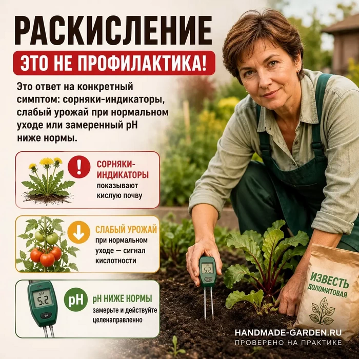 Известь работает полгода &mdash; вот почему её сыпят осенью, а не весной