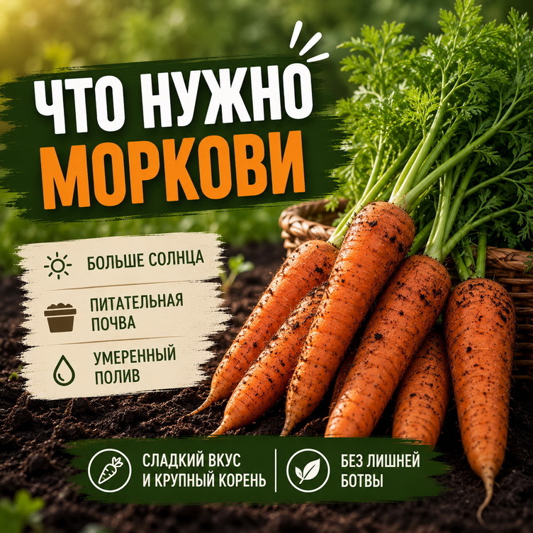 Морковь и удобрения: исповедь голодного корнеплода