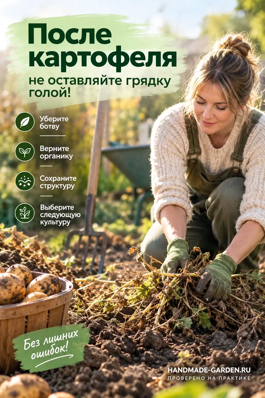 Почему после картофеля не оставлять землю голой