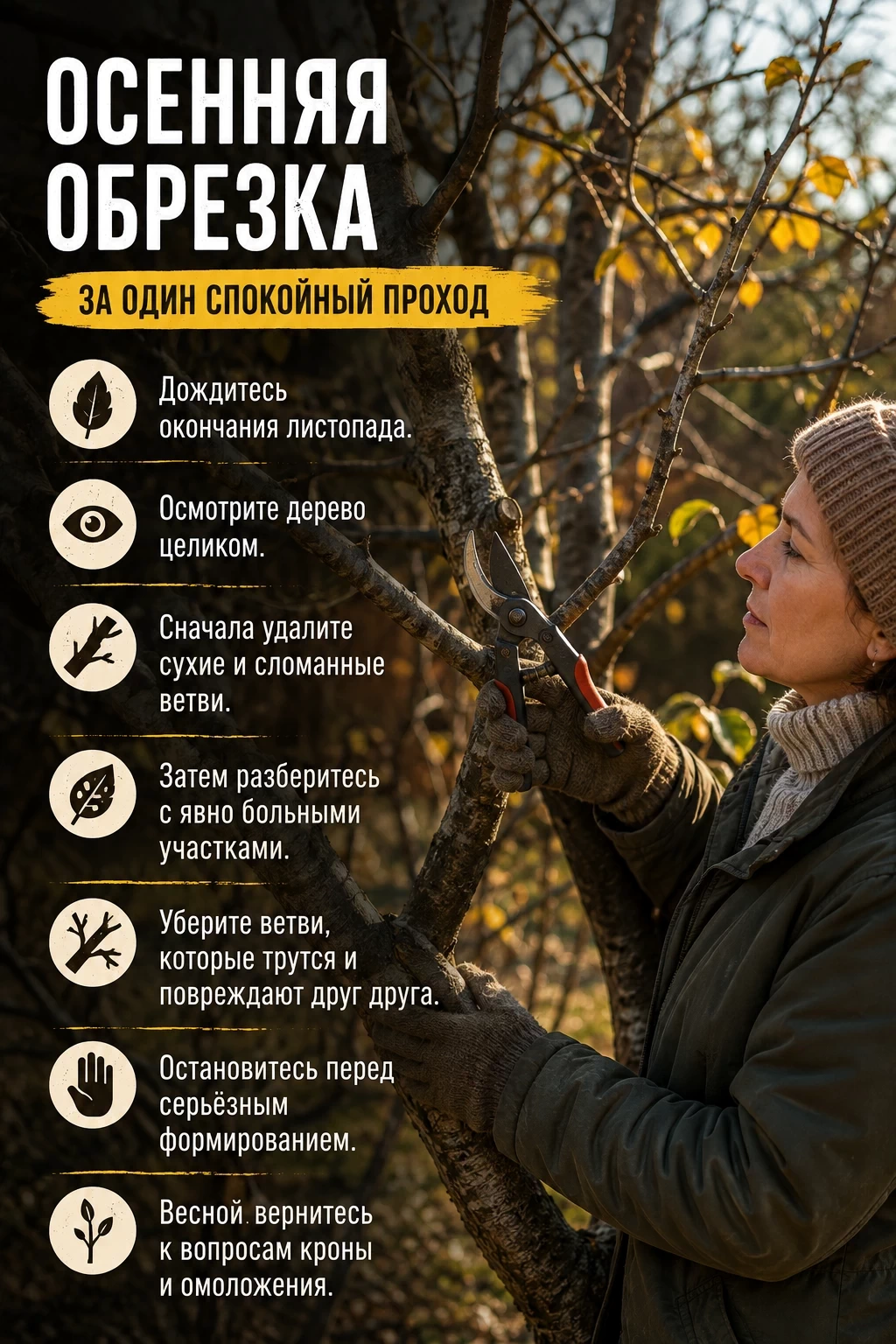 Когда делать осеннюю обрезку