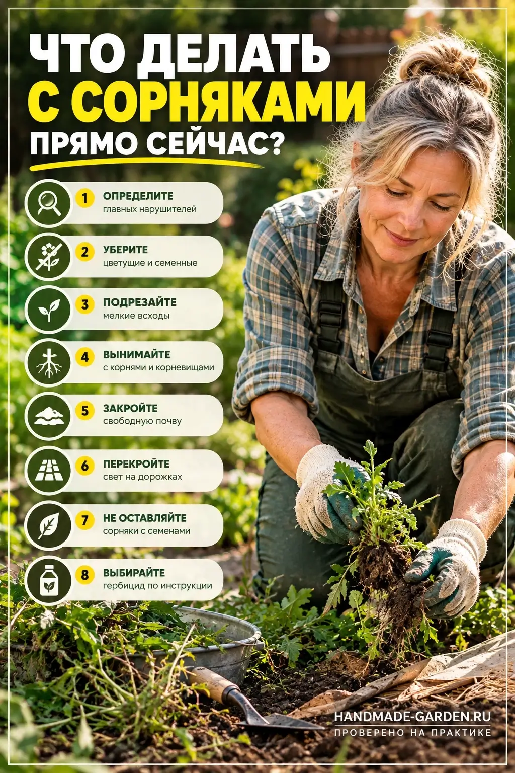Короткий алгоритм: что делать с сорняками прямо сейчас