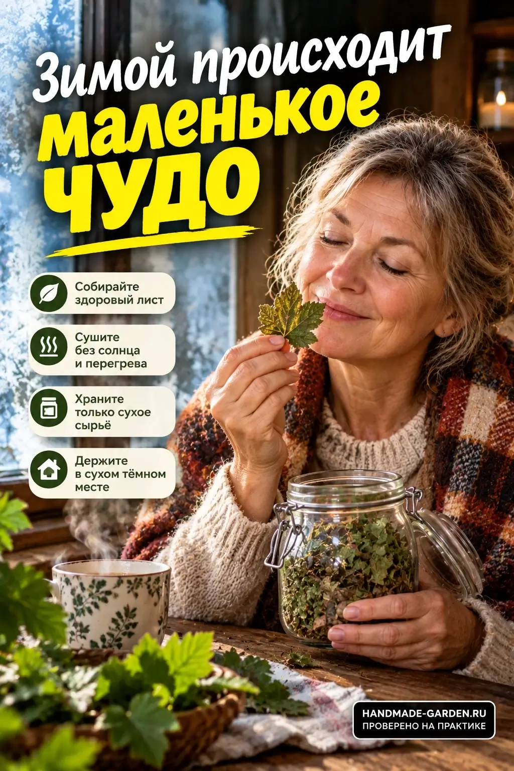 не просто смородиновый чай, а настоящий ароматный букет