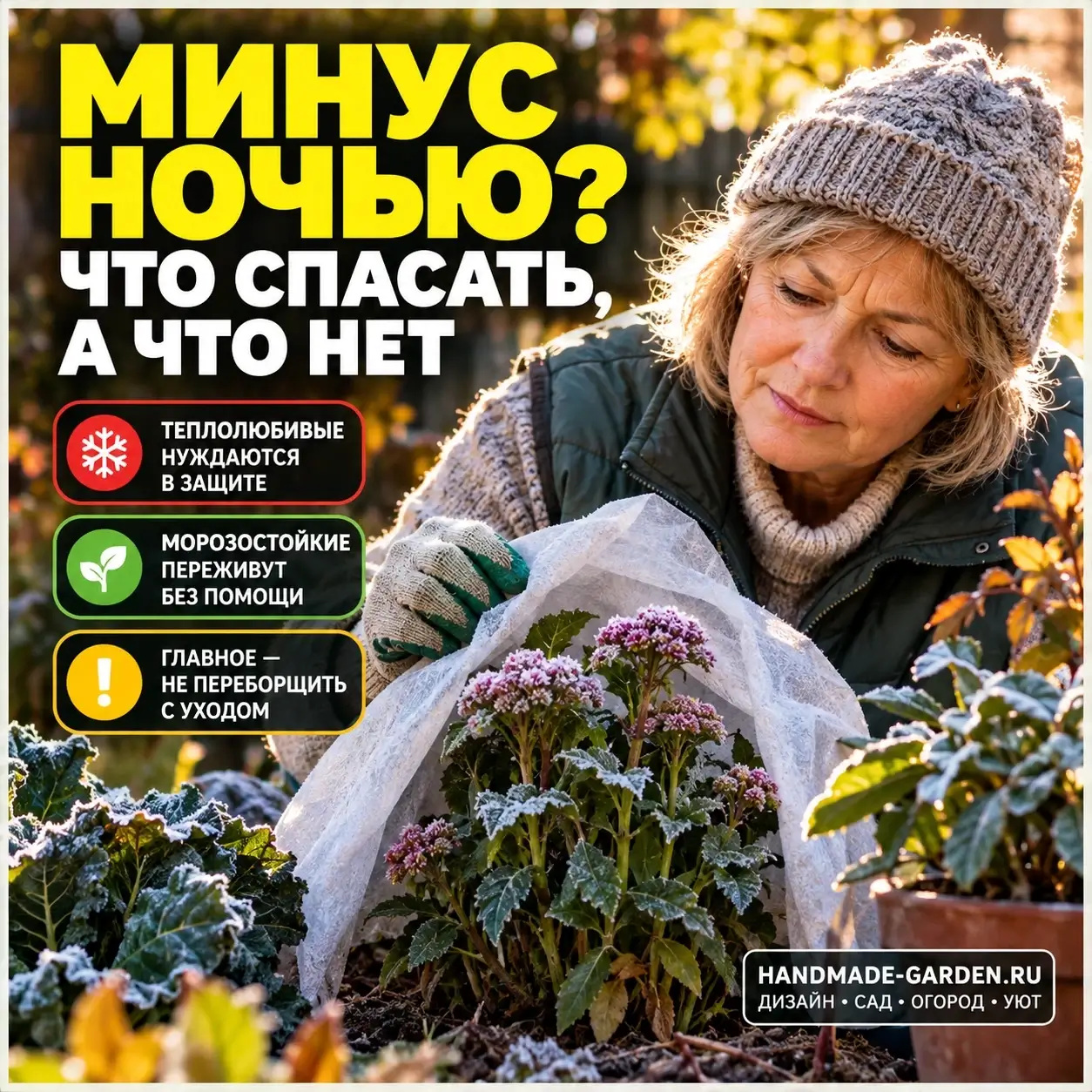 Заморозки на носу: что нужно успеть спасти сегодня, а что подождёт