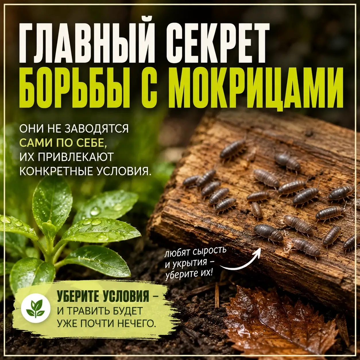 Мокрицы возвращаются не просто так: вот что их приводит снова и снова