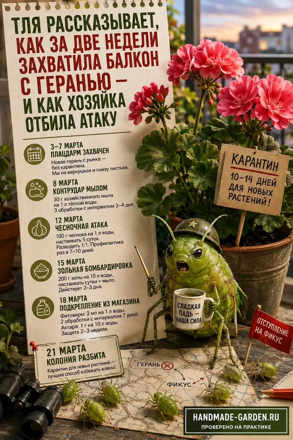 Как тля захватывает ваши цветы