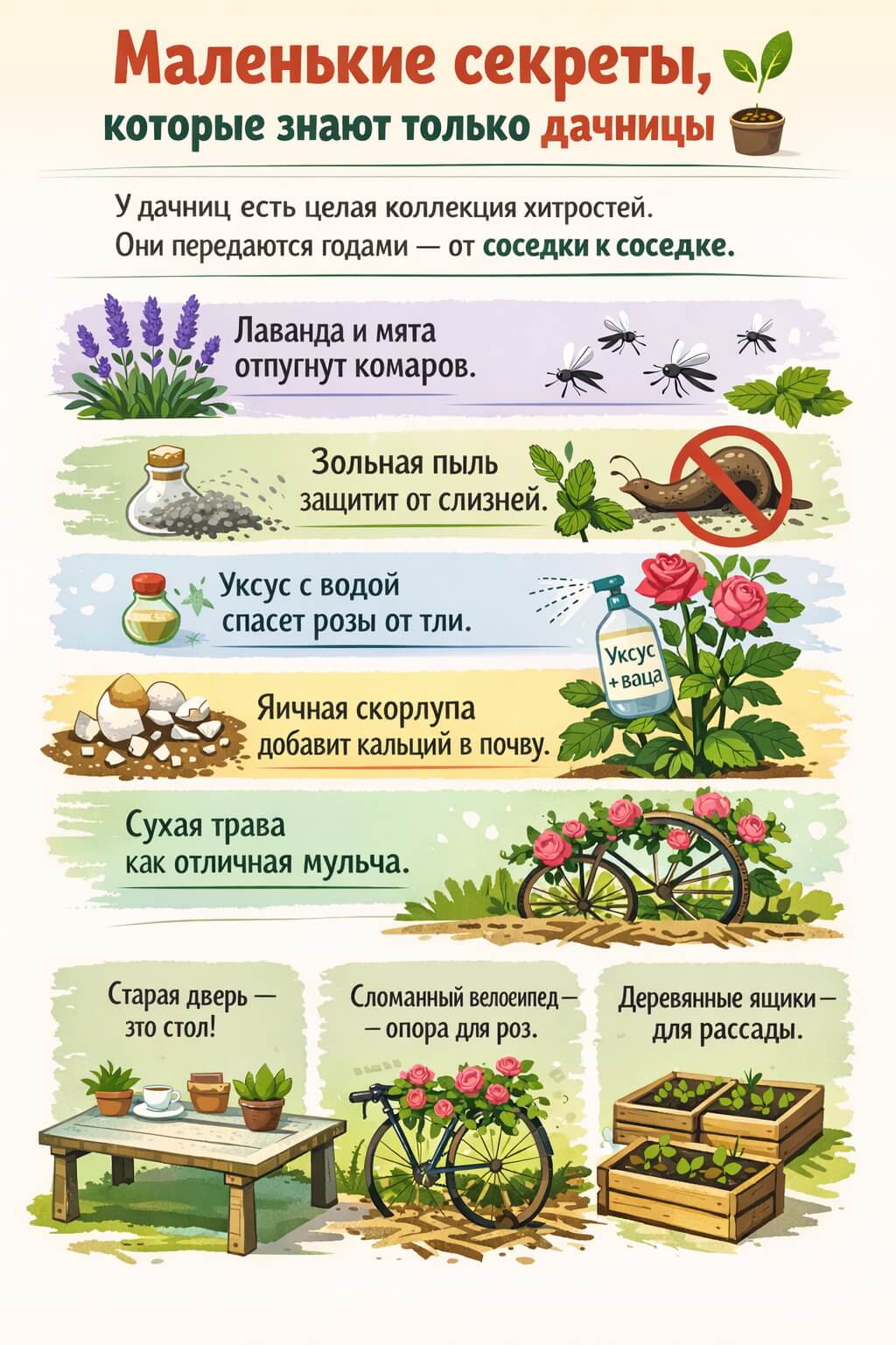 Чек-лист &laquo;Для занятой ленивой дачницы&raquo;