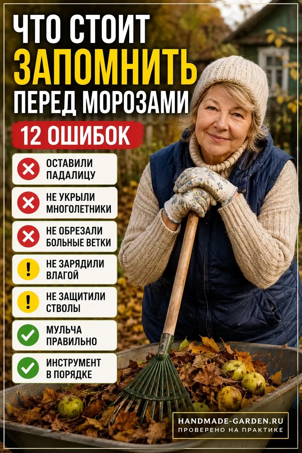 Что сделать до заморозков