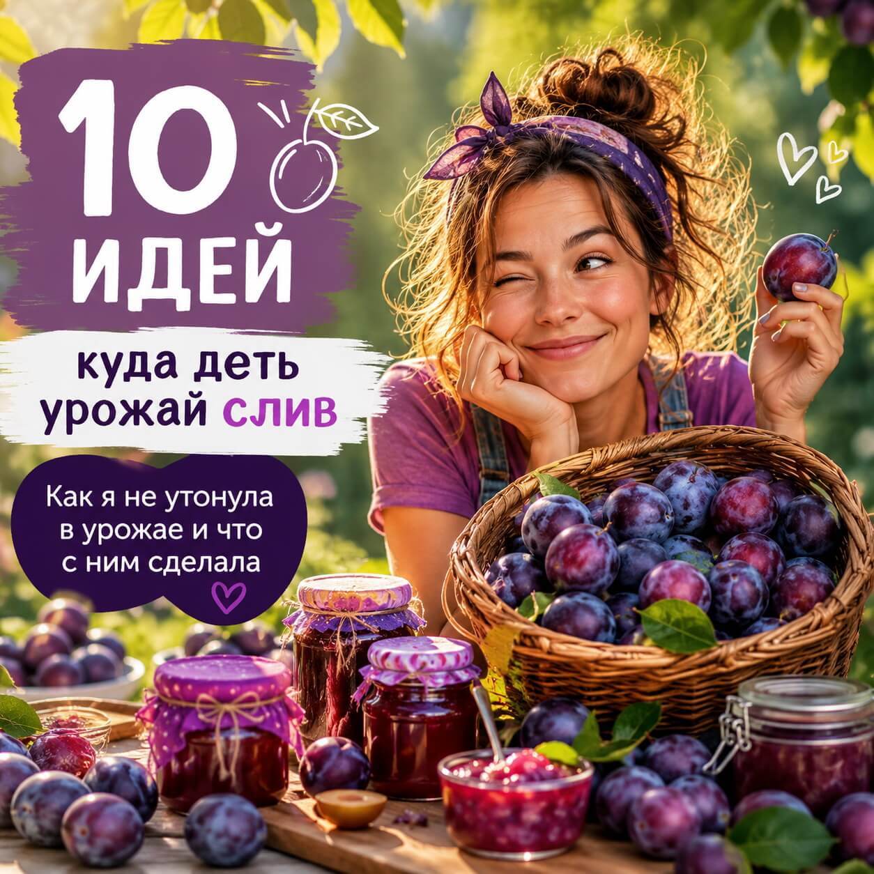 куда деть урожай слив