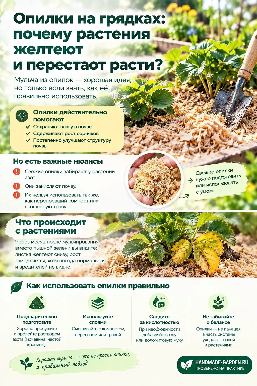 перед использованием опилки выдерживают минимум два года