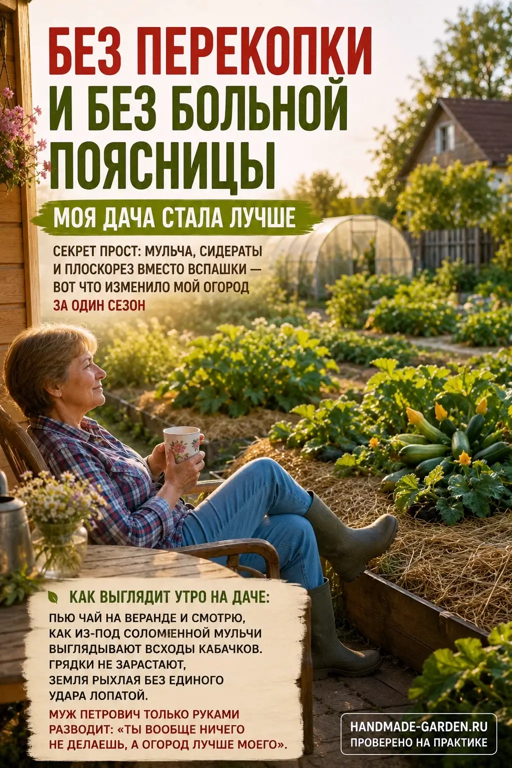 отказ от перекопки изменил мою дачу