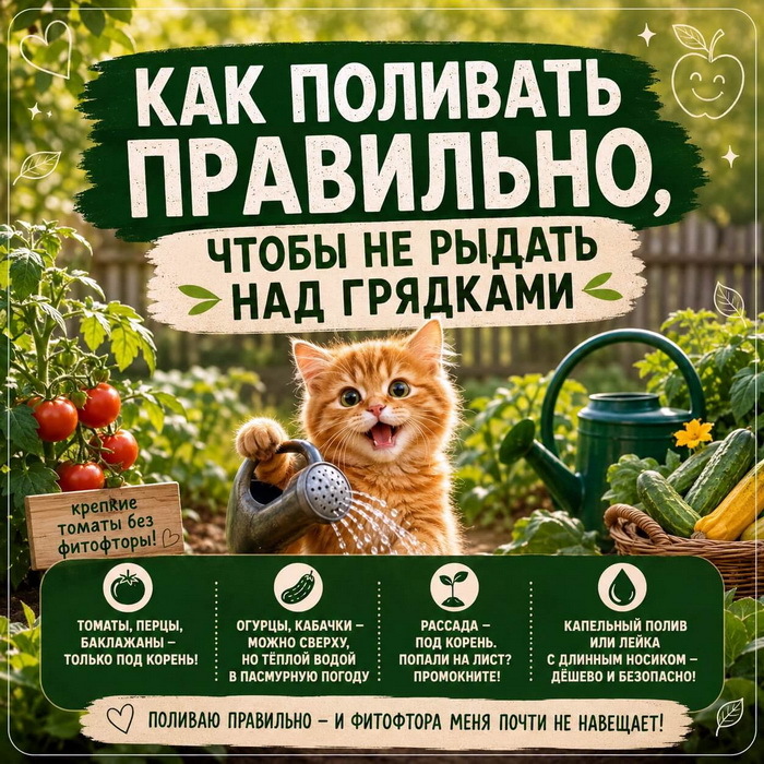 Поливаете помидоры по листу? Срочно прекращайте.