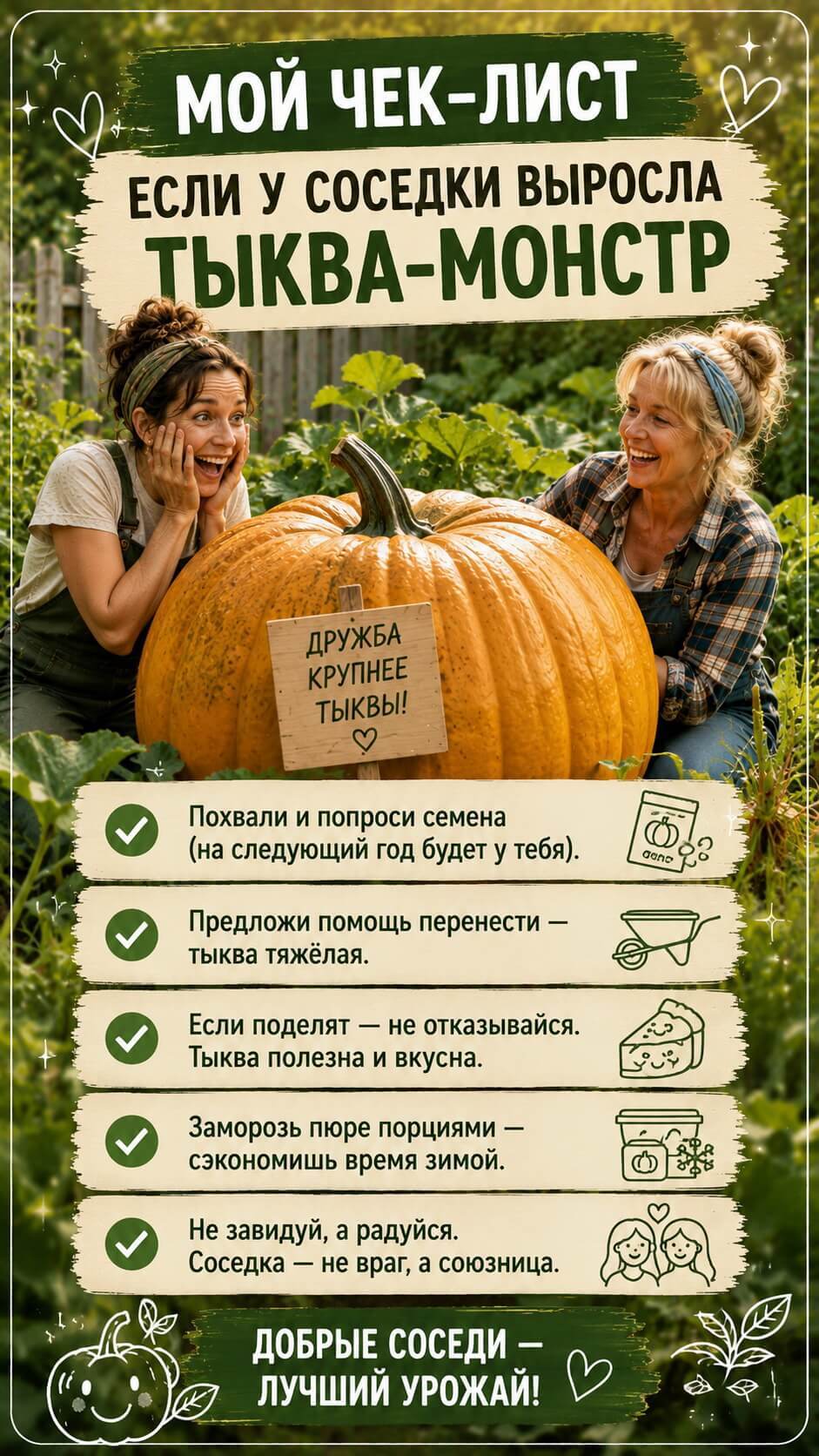 Если у соседки выросла тыква-монстр