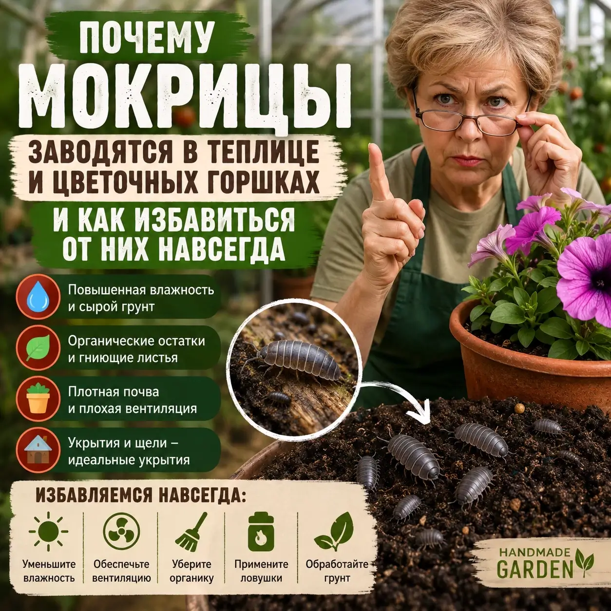 Главный секрет борьбы с мокрицами