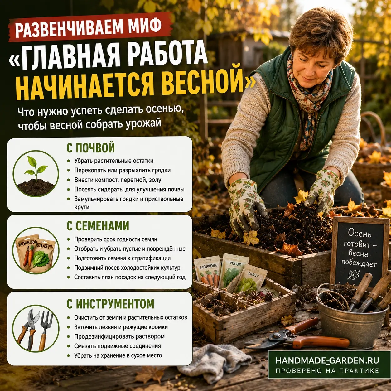 Развенчиваем миф «главная работа начинается весной»