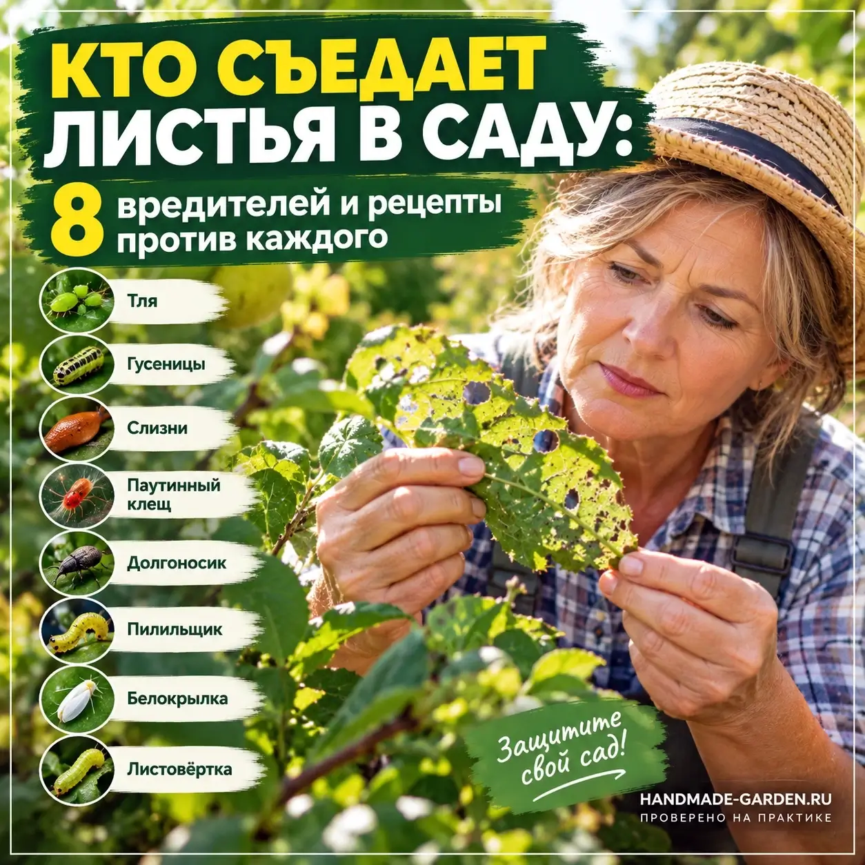 Кто съедает листья в саду: 8 вредителей и рецепты против каждого