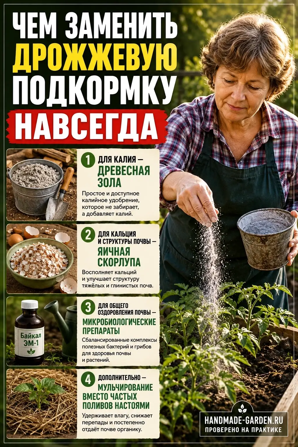 Чем заменить дрожжевую подкормку