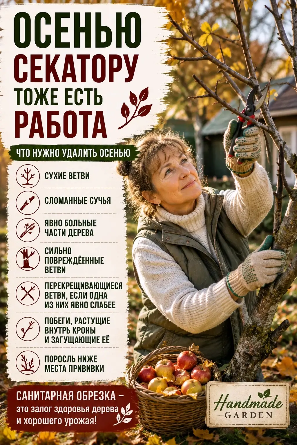 Осенью секатору тоже есть работа