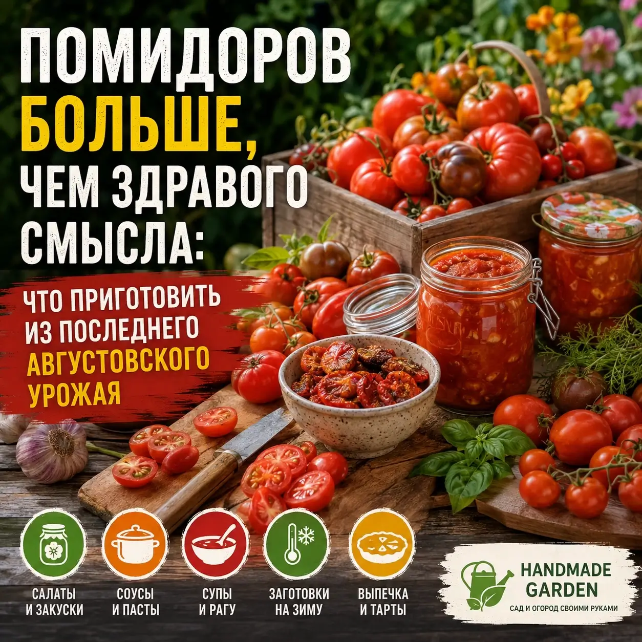 Зелёные помидоры перед заморозками