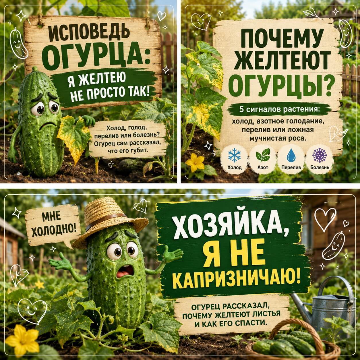 Огурцы желтеют и сохнут?