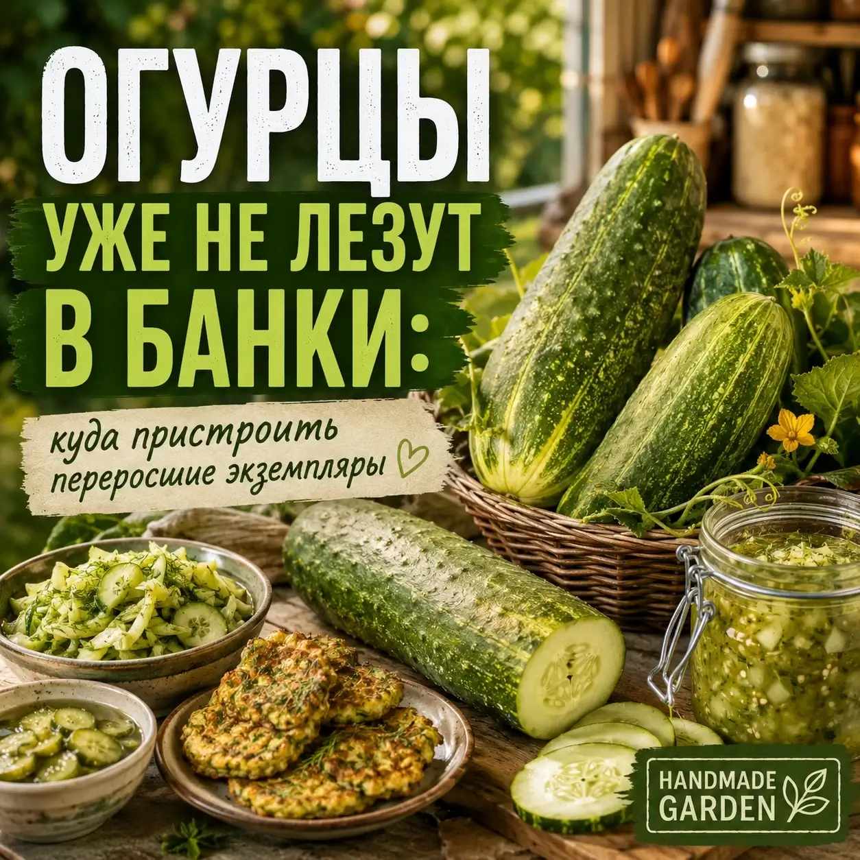 Огурцы уже не лезут в банки: куда пристроить переросшие экземпляры