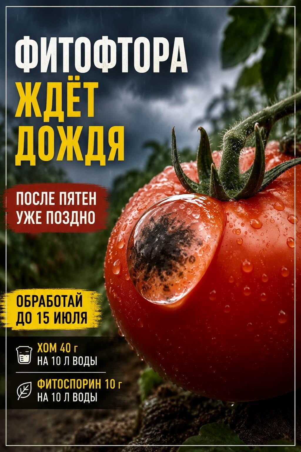 Фитофтора на томатах