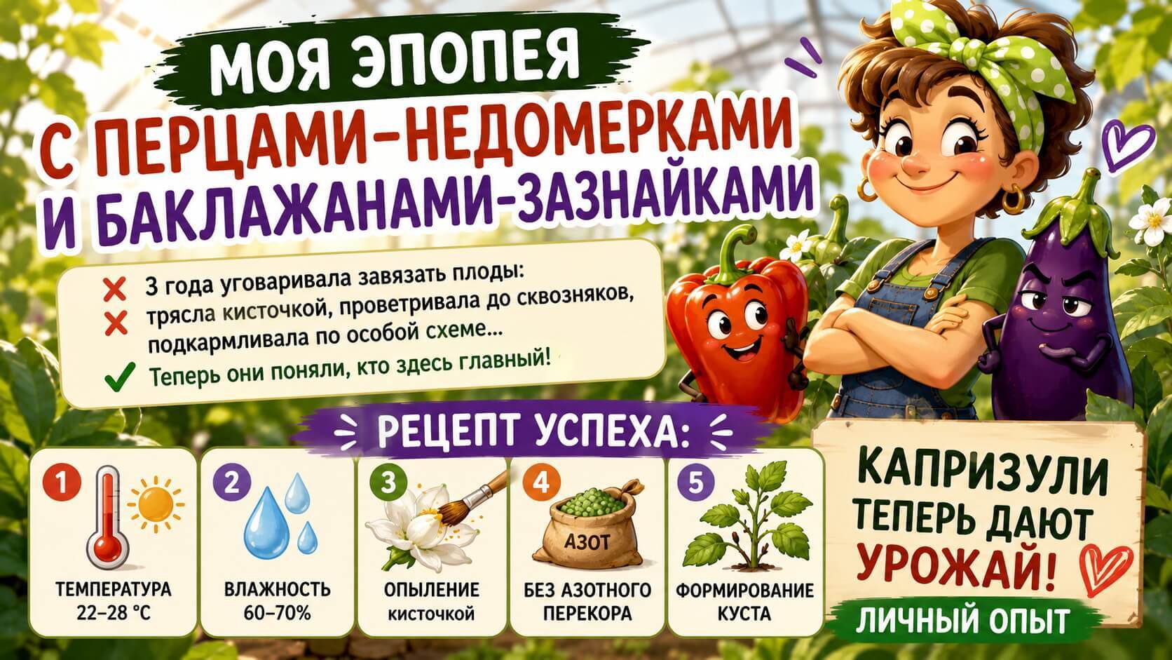Как я подружила перцы с температурой и влажностью