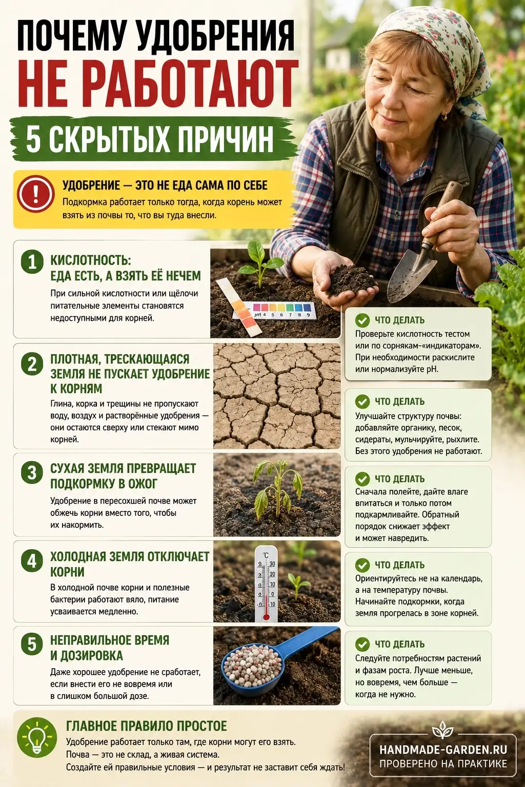Почему удобрения не работают