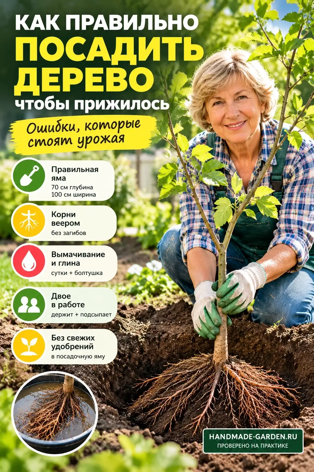Посадочная яма для саженца