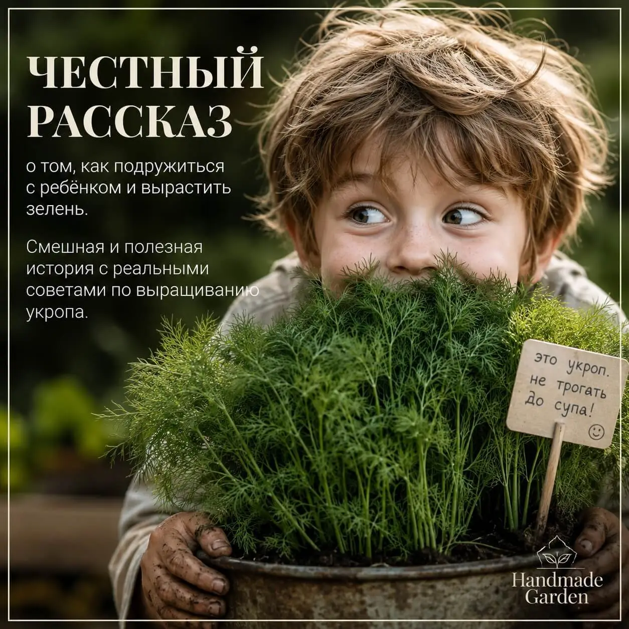 как подружиться с ребёнком и вырастить зелень