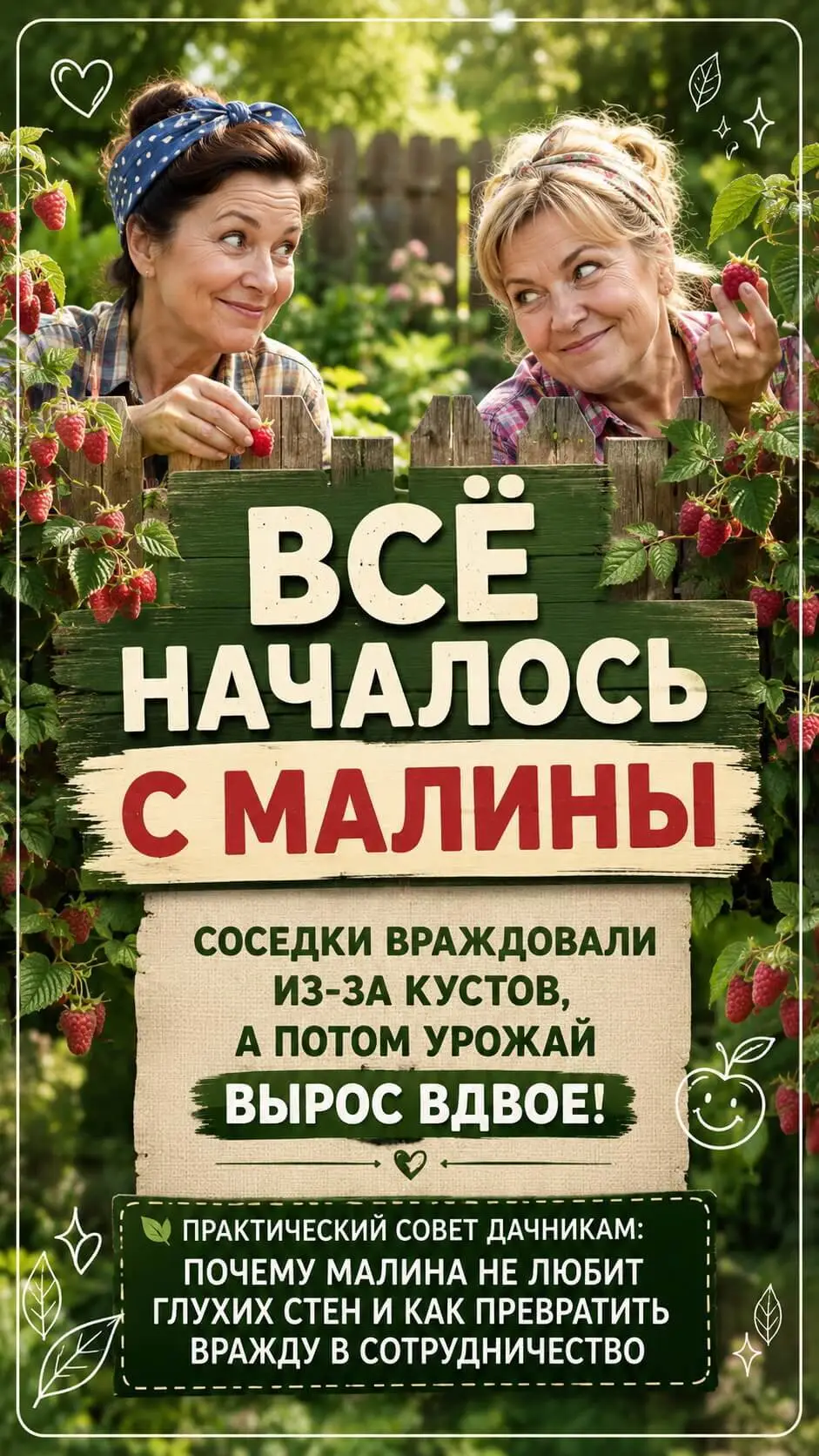 Мы с Зиной поссорились из-за малины
