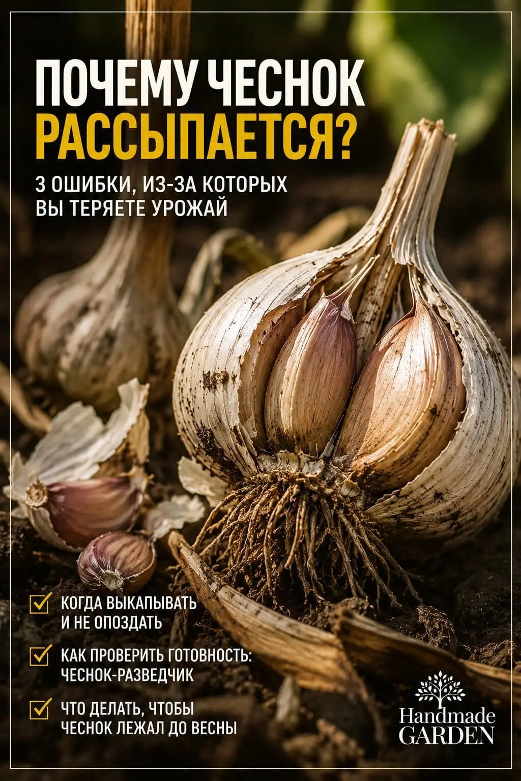 Озимый чеснок не терпит опозданий
