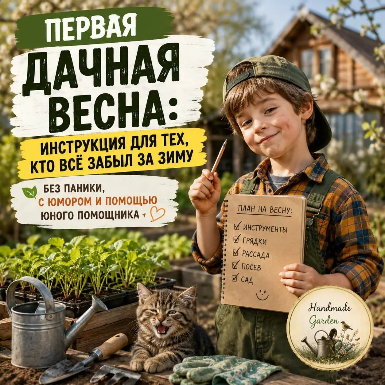 откройте нашу статью весной и делайте по шагам