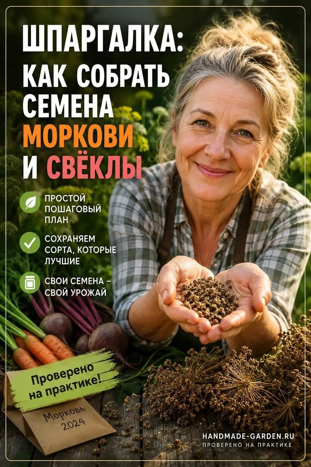 Шпаргалка: как собрать семена моркови и свёклы