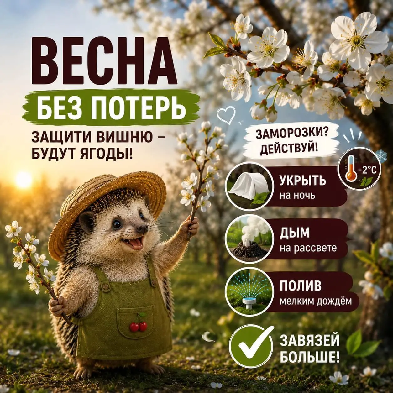 Вишня болеет часто