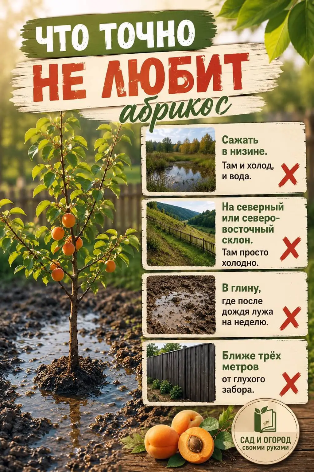 Что не любит абрикос