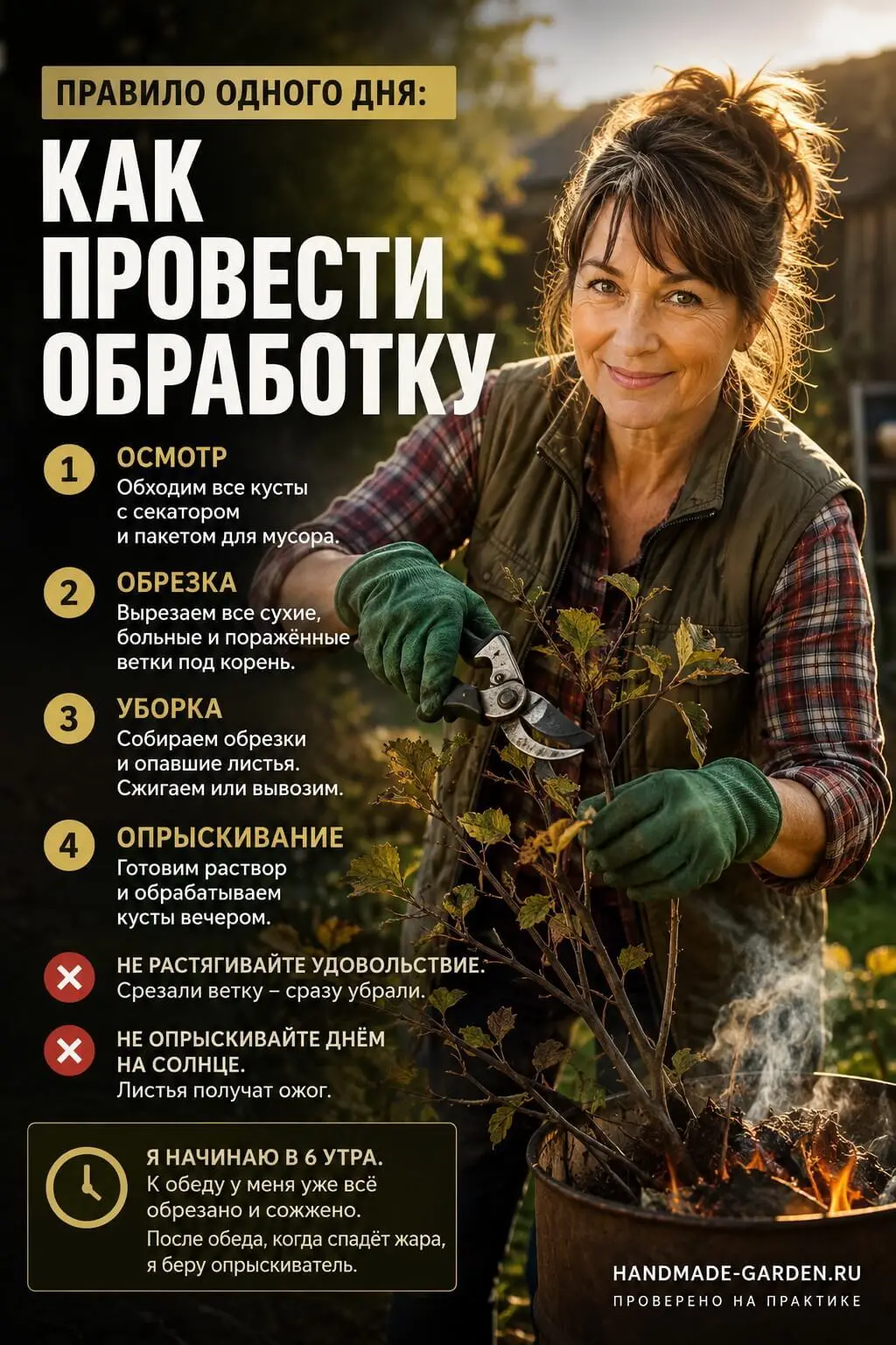 Шпаргалка: быстрый чек-лист по спасению смородины
