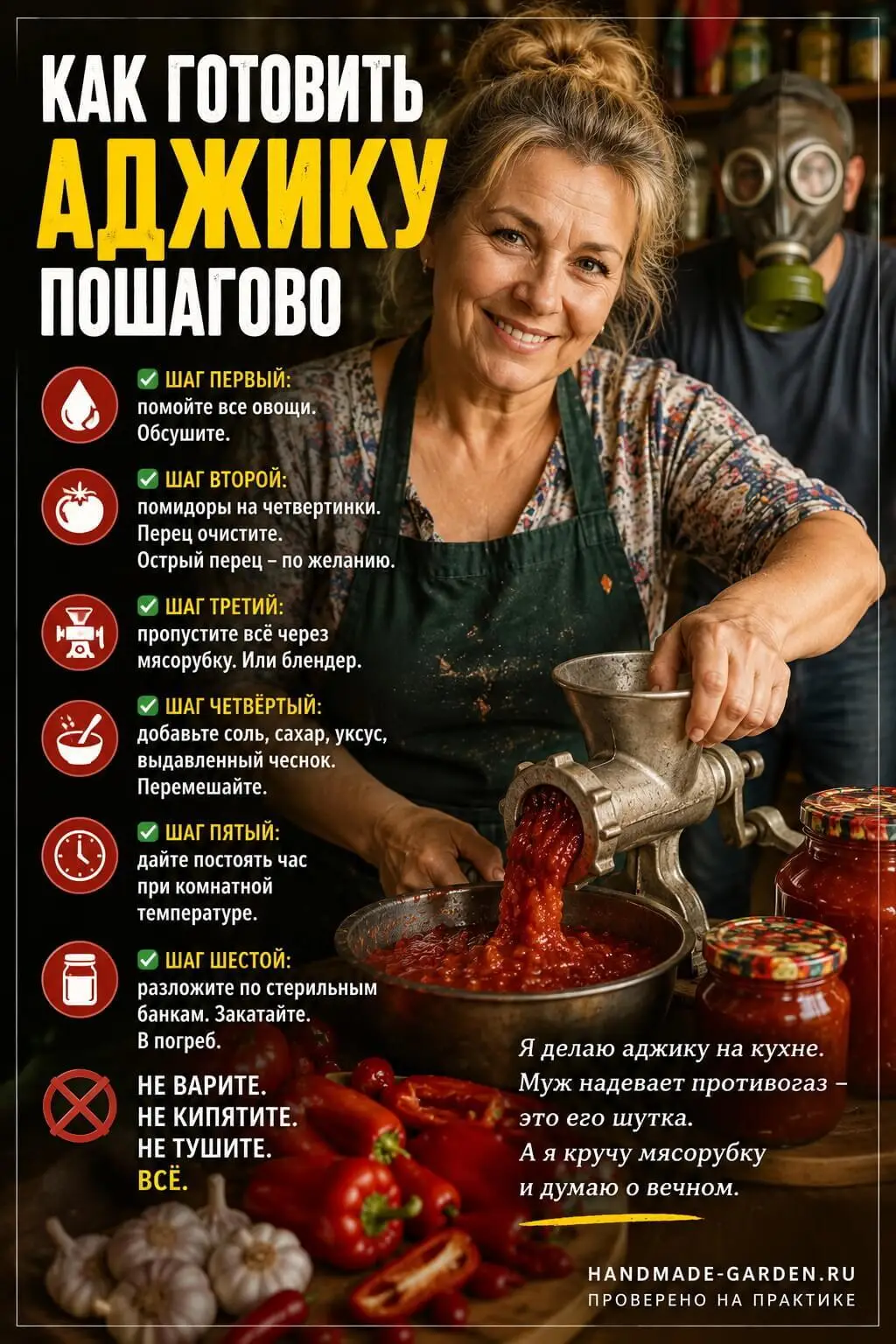 Как готовить аджику пошагово