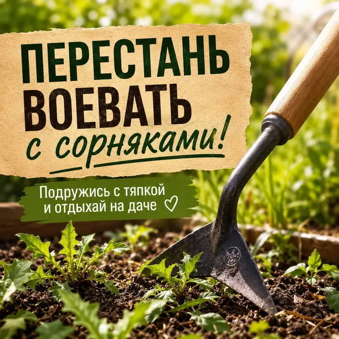 Как перестать воевать с сорняками и подружиться с тяпкой
