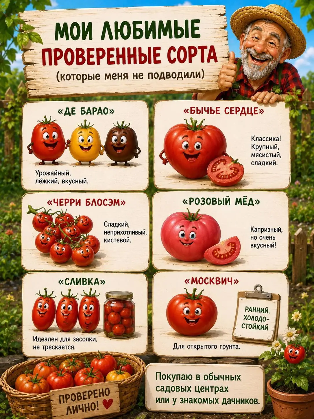 Мои любимые проверенные сорта (которые меня не подводили)