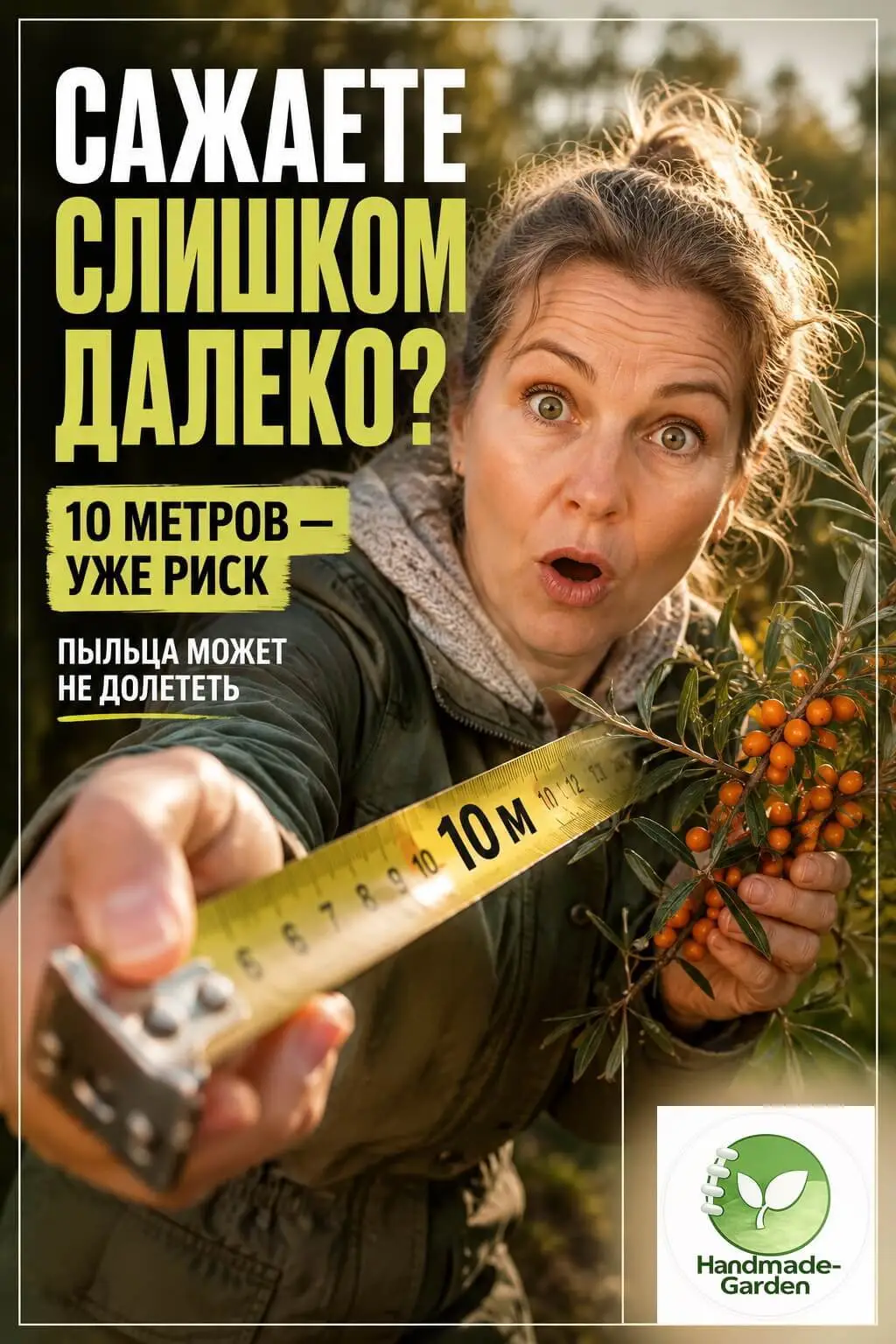 Пыльца с мужского растения должна долететь до женского