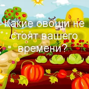 Какие овощи не стоят вашего времени?