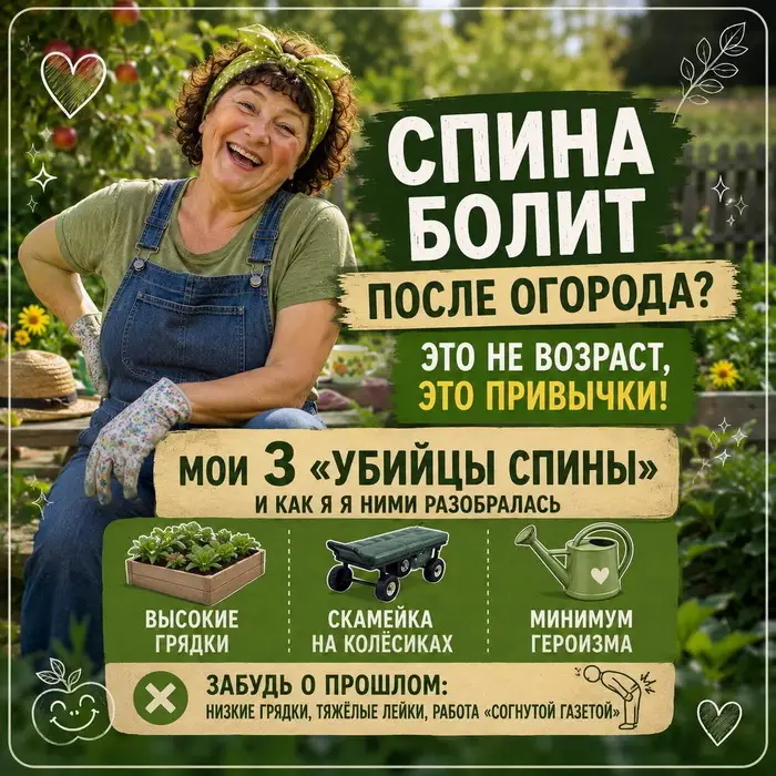 Три дачные привычки, от которых у меня болит спина (и как я их победила)