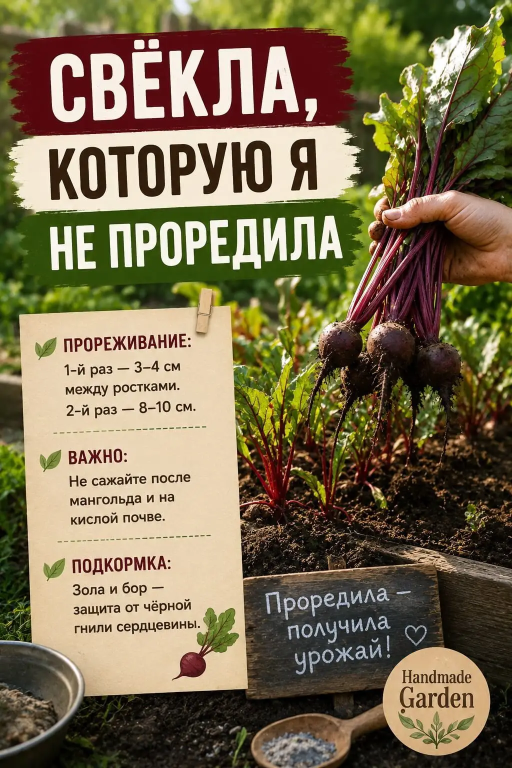 Свёкла, которую я не проредила