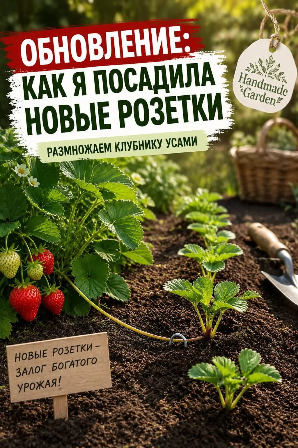 В конце июля я пересадила молодые розетки на новую грядку