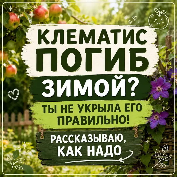 Клематис выпрел или замёрз зимой
